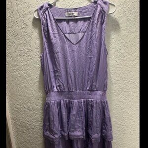 DO+BE Purple Ruffled Cocktail Dress